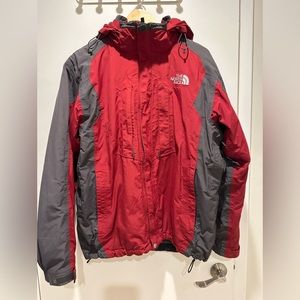 Men’s Northface Warm Windbreaker Red Size Large